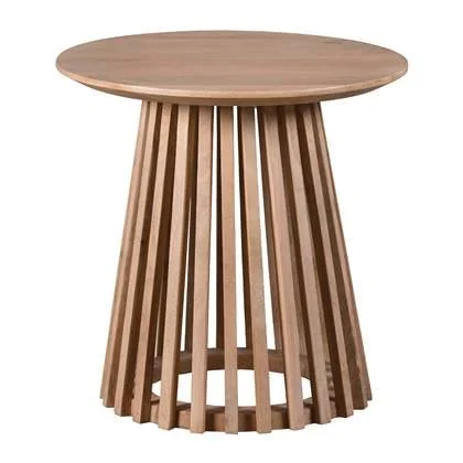 Lewis & Loft Bijzettafel Levi - FSC® mangohout - Rond 50 - Naturel