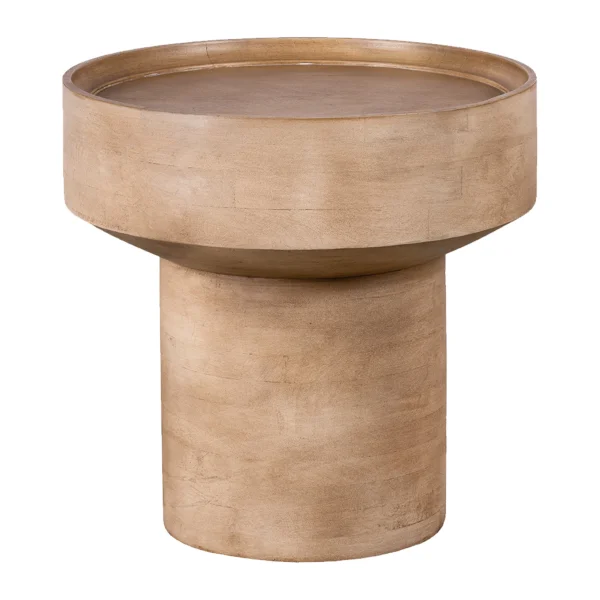 Lewis & Loft Bijzettafel Luus - Rond - FSC® mangohout - Rond ⌀50 - Mat bruin