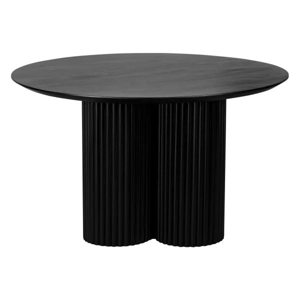 Lewis & Loft Eettafel Lane - Rond ⌀130 - FSC®-gecertificeerd mangohout - Zwart