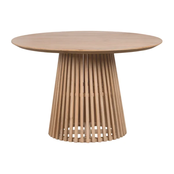 Lewis & Loft Eettafel Levi - FSC®-gecertificeerd mangohout - Rond - Ø 120 cm - Naturel