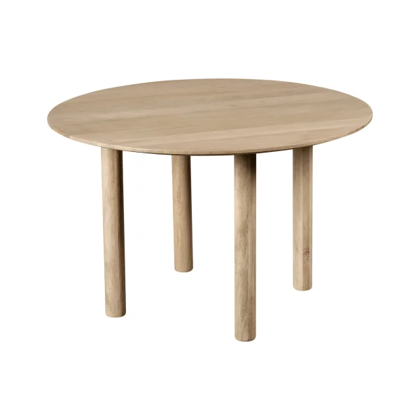 Lewis & Loft Eettafel Lian - Rond ⌀120 cm - FSC®-gecertificeerd mangohout - Naturel