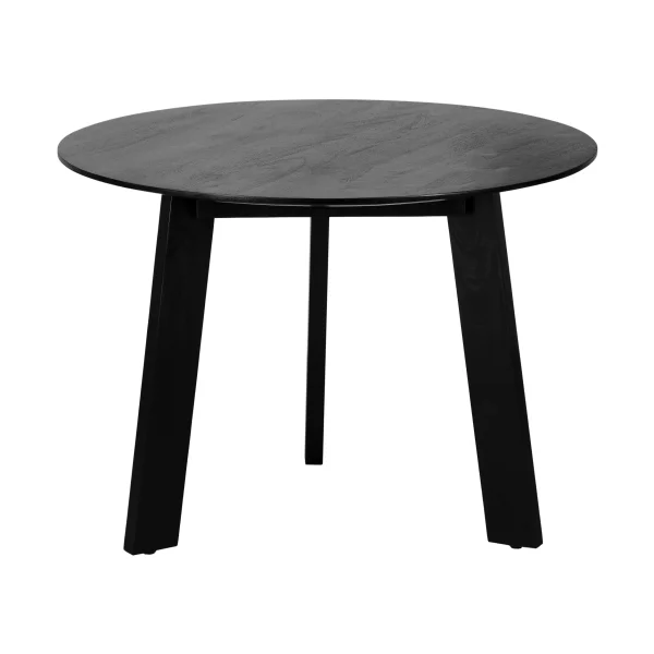 Lewis & Loft Eettafel Lien - FSC®-gecertificeerd mangohout - Rond - ø105 cm - Zwart