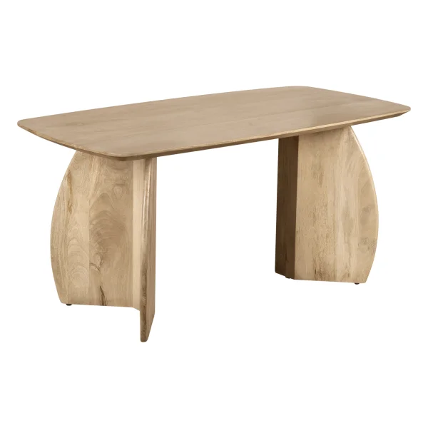 Lewis & Loft Eettafel Lon - Deens ovaal - FSC®-gecertificeerd mangohout - 160x80 cm - Naturel