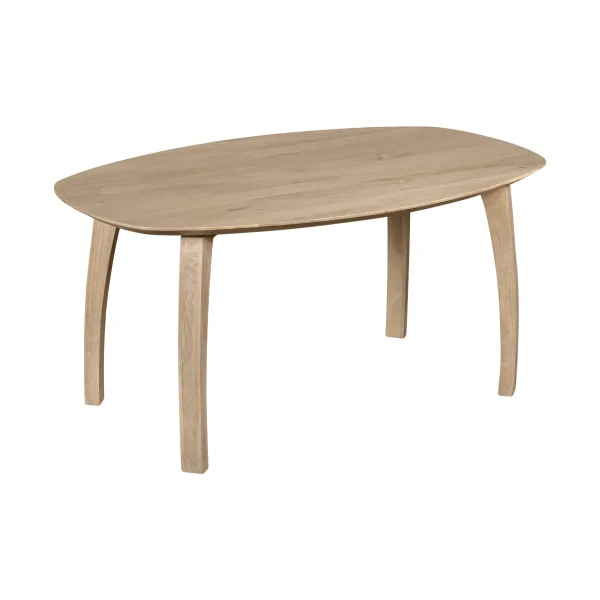 Lewis & Loft Eettafel Luna - FSC® gecertificeerd mangohout - Deens ovaal - 160 x 100 cm - Naturel