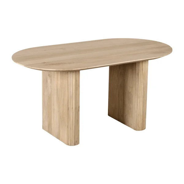 Lewis & Loft Eettafel Lynn - FSC®-gecertificeerd mangohout - Ovaal - 160x90 cm - Naturel