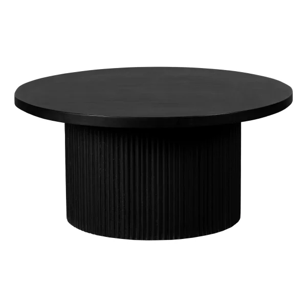 Lewis & Loft Ronde salontafel Laila - FSC® Mangohout - Rond ⌀70 - Zwart