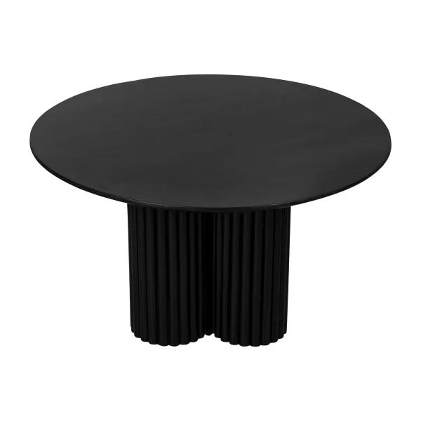 Lewis & Loft Salontafel Lane - Rond ⌀80 - FSC®-gecertificeerd mangohout - Zwart