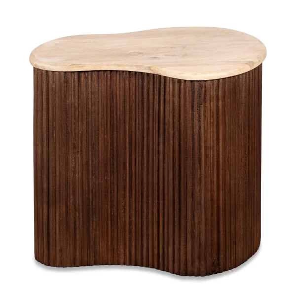 Lewis & Loft Salontafel Lena - Organische vorm - Maat S - FSC®-gecertificeerd mangohout - Bruin