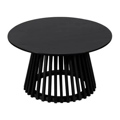 Lewis & Loft Salontafel Levi - FSC® mangohout - Rond 70 - Zwart