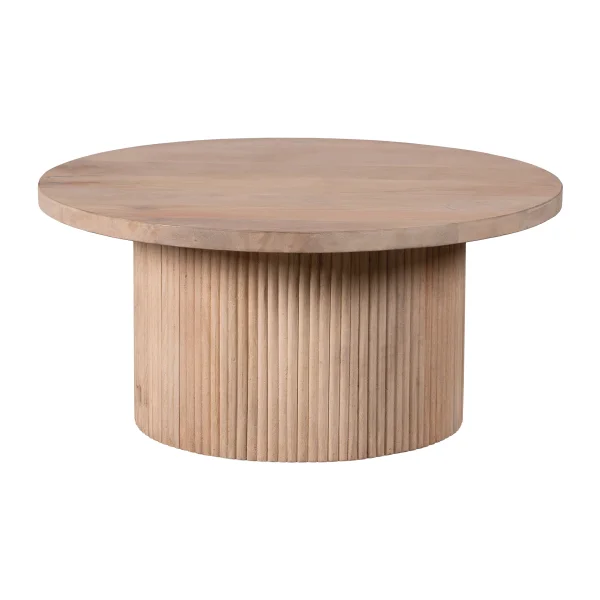 Lewis & Loft Salontafel rond Laila - FSC® Mangohout - Rond ⌀70 - Naturel