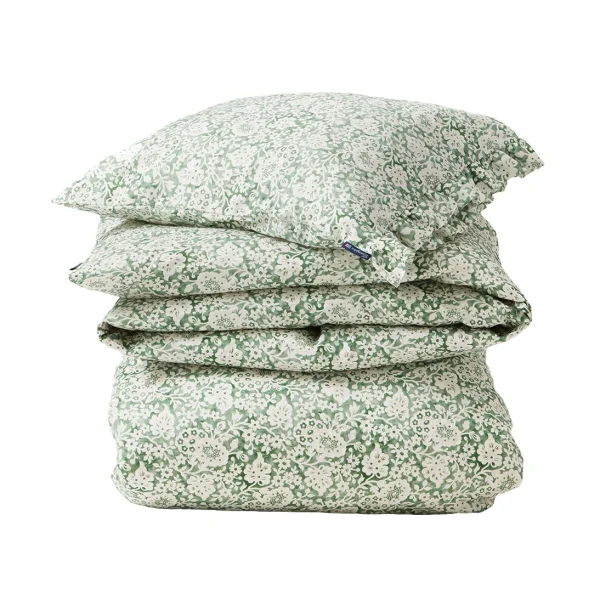 Lexington Green Floral Printed Cotton Sateen Beddengoedset 50x60 cm, 220x220 cm