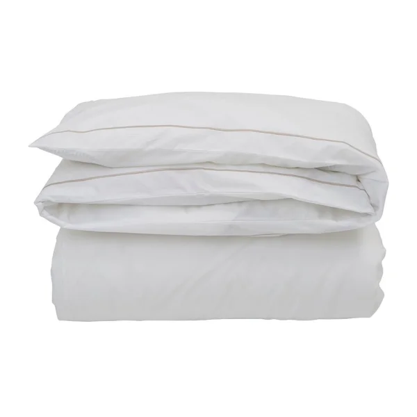 Lexington Hotel Percale dekbedovertrek 220x220 cm Wit-lichtbeige