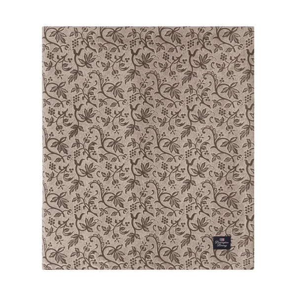 Lexington Printed Recycled Cotton tafelkleed 150x350 cm Light beige