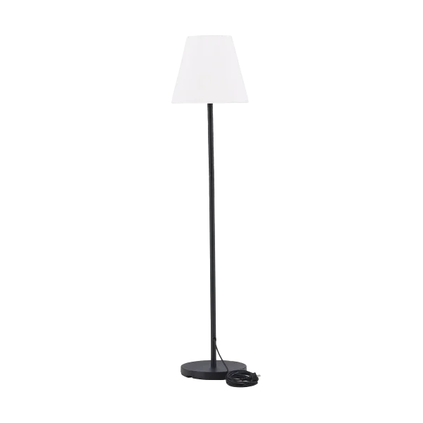 Lien tuin vloerlamp wit met zwarte voet