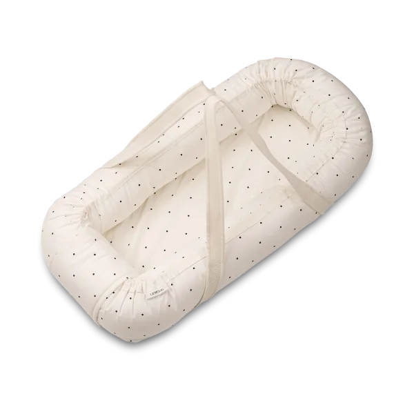Liewood Gro printed babynest Classic dot creme de la creme