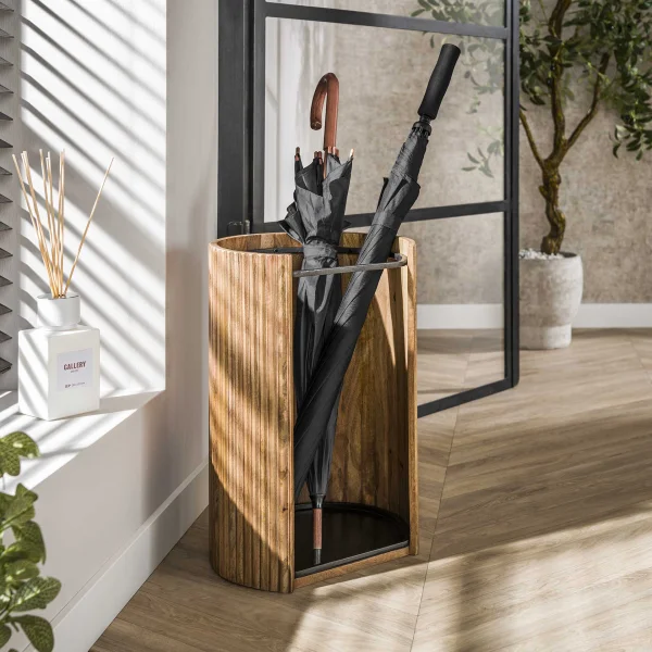 LifestyleFurn Paraplubak Sharmila Mangohout - Massief mango zand