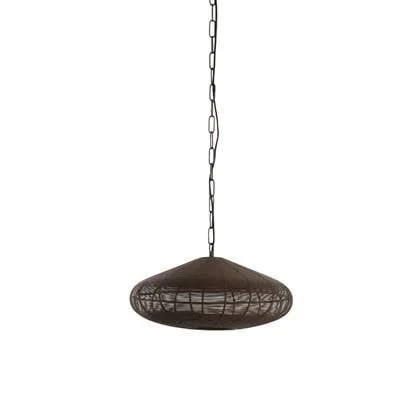 Light & Living Bahoto hanglamp Ø60x23 cm - mat donkerbruin