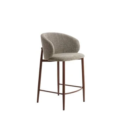 Light & Living - Barkruk ALUKO - Donkerbruin - Set van 2