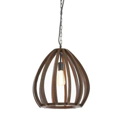 Light & Living Barsia hanglamp Ø40x42 cm - oranje|bruin