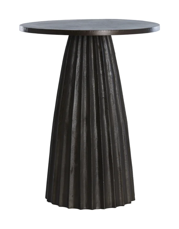 Light & Living Bijzettafel Veglia 40cm - Donkerbruin - Rond