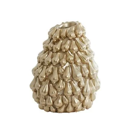 Light & Living Garlic vaas 42x39x47 cm - goud