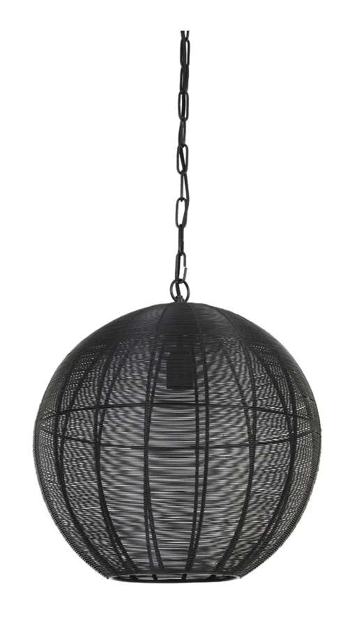 Light & Living Hanglamp Amarah - Mat Zwart