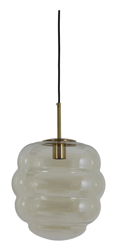 Light & Living Hanglamp Misty - Amber/Goud