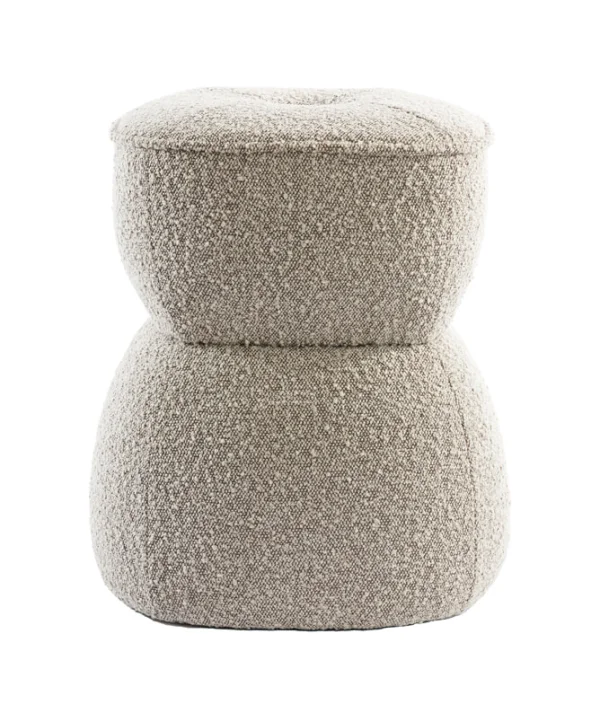 Light & Living Poef Leyla Bouclé - Beige