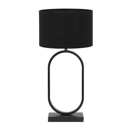 Light & Living Tafellamp Jamiri|Livigno - Zwart|Zwart - Ø30x67cm