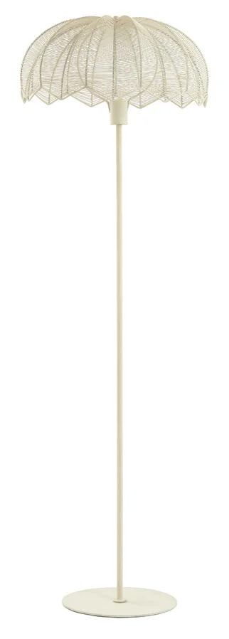 Light & Living Vloerlamp Espelo 150cm hoog - Crème