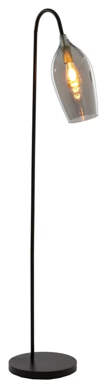 Light & Living Vloerlamp Lukaro 160cm hoog - Smoke/Antiek Brons