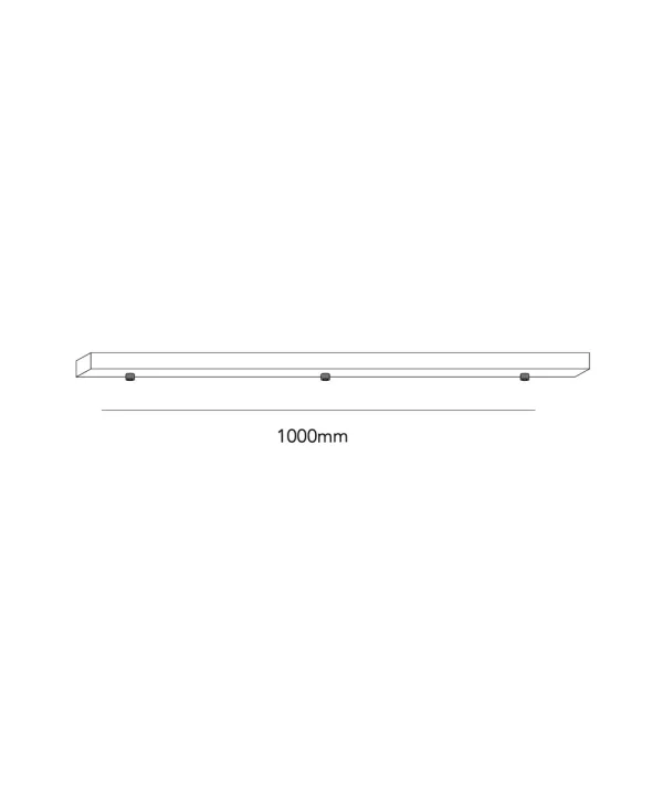 LIGHT-POINT - Ceiling Basis L1000/3 Hanglampen Black