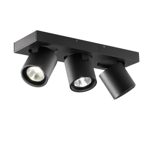 Light-Point Focus 3 muur- en plafondlamp black