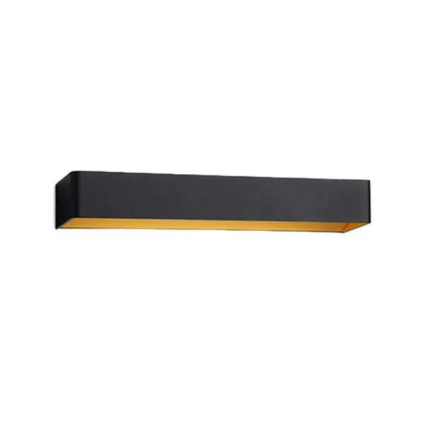 Light-Point Mood 3 muurlamp black/gold, 3000 kelvin