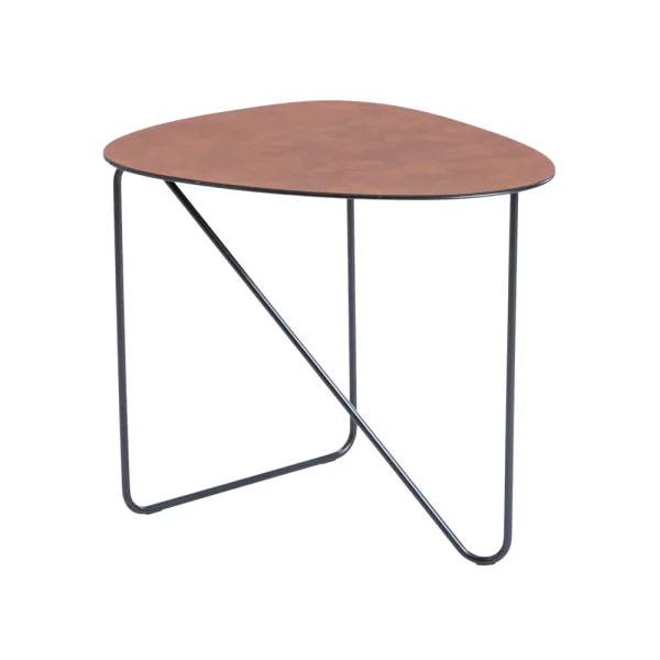 LIND DNA Curve Salontafel leer cognac, bull, l