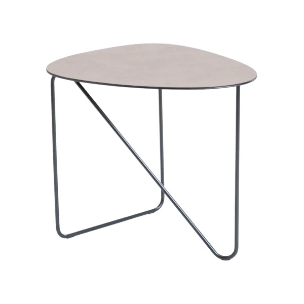 LIND DNA Curve Salontafel leer warm grey, bull, l