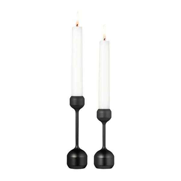 LIND DNA Silhouette kandelaar 2-delig Black