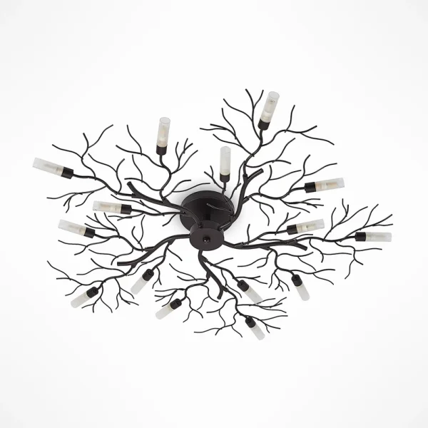 Lindby - Bigna Plafondlamp Dark Brown