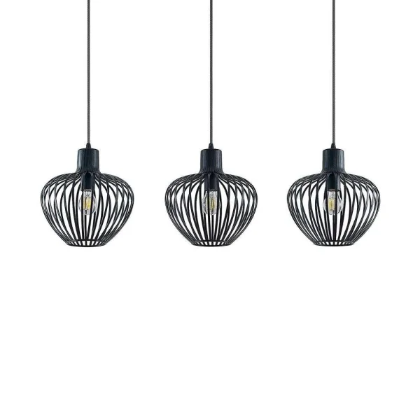 Lindby - Deandre 3 Hanglamp Black