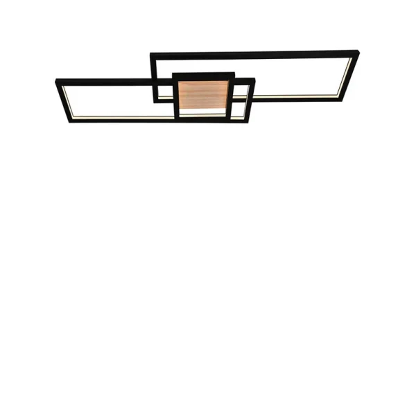 Lindby - Emiljan LED Plafondlamp Zwart