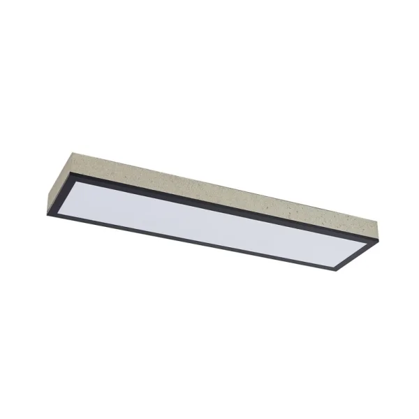 Lindby - Laviona LED plafondlamp, CCT, dimbaar, beton, 80 cm