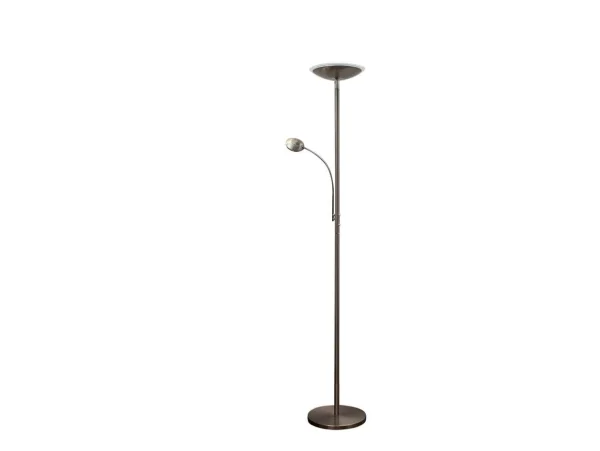 Lindby - Malea LED Vloerlamp w/Arm Matt Nickel