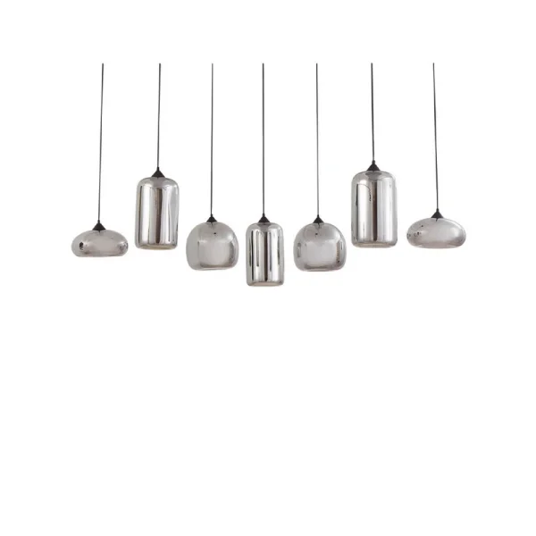 Lindby - Marla 7 Hanglamp Rook Grijs