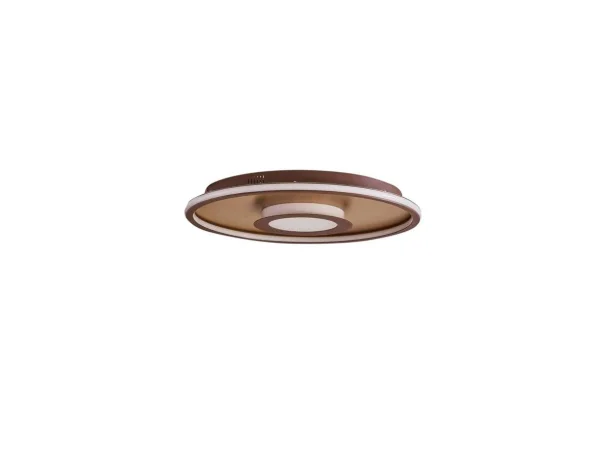 Lindby - Pekela Round LED Plafondlamp Ø59 Rust/Matt Gold