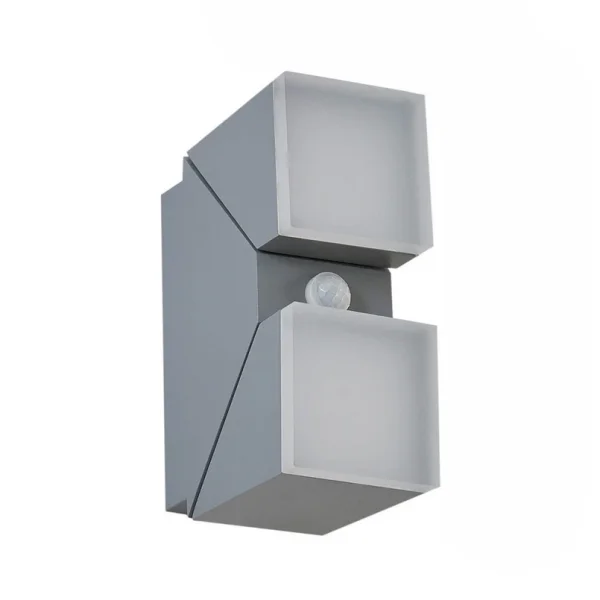 Lindby - Sally LED Buiten Wandlamp w/Sensor Grijs