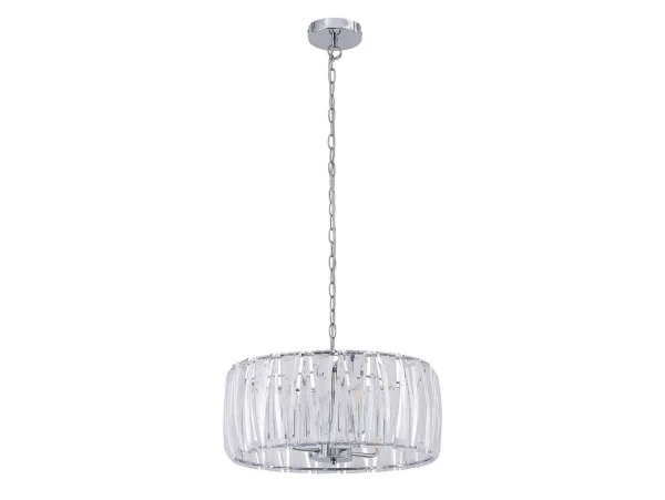 Lindby - Sofia Hanglamp Ø46 Transparent/Chrome