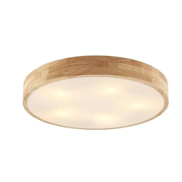 Lindby - Tanju Plafondlamp Ø60 Wood/White