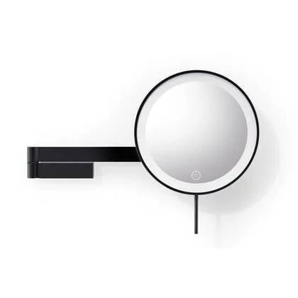 Linea Led Make Up Spiegel Wand | Zwart | Staal