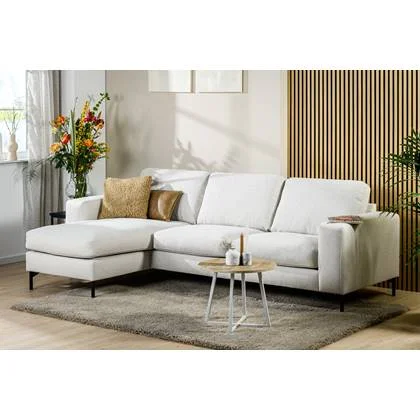 Lions Design Valente Naturel 3-zits Bank + Chaise Longue Rechts|Links