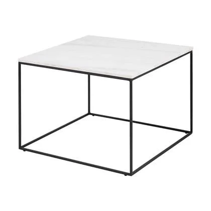 Lisomme Nina marmeren salontafel wit - 60 x 60 cm